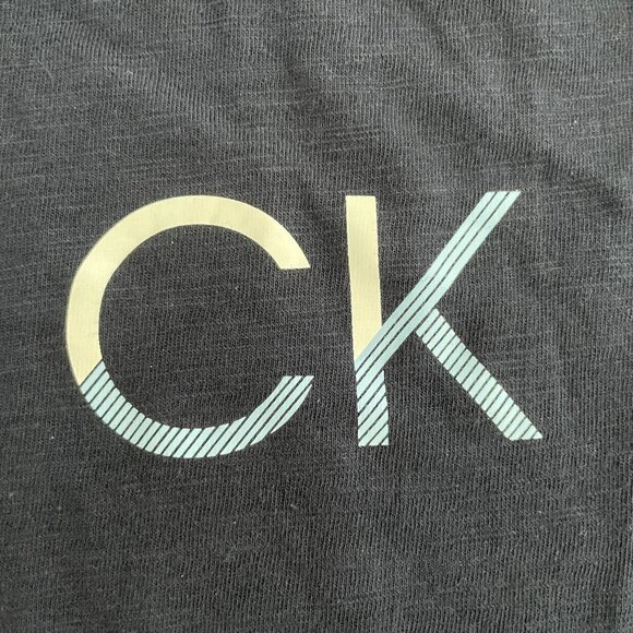 Calvin Klein Casual Lightweight Pull On Lg Sleeve 100% Cotton Hoodie Navy Sz XL - Picture 9 of 10